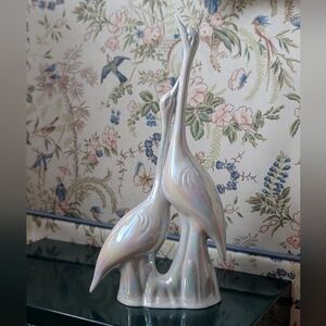 Vtg Capodimonte Swan Figurine